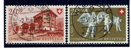 Pro Patria B40+B53 Vollstempel Heiligenschwendi+Willisau