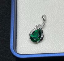 Anhänger Emerald Smaragd mit Zirkonia Steine