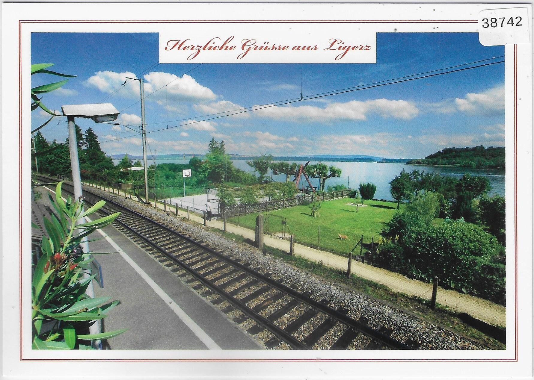 Cartoline postali: Ligerz - Gleresse - Bahnhof – Usato da Ettingen venduto da Kartenplanet