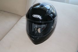 Motorradhelm MTR schwarz XS
