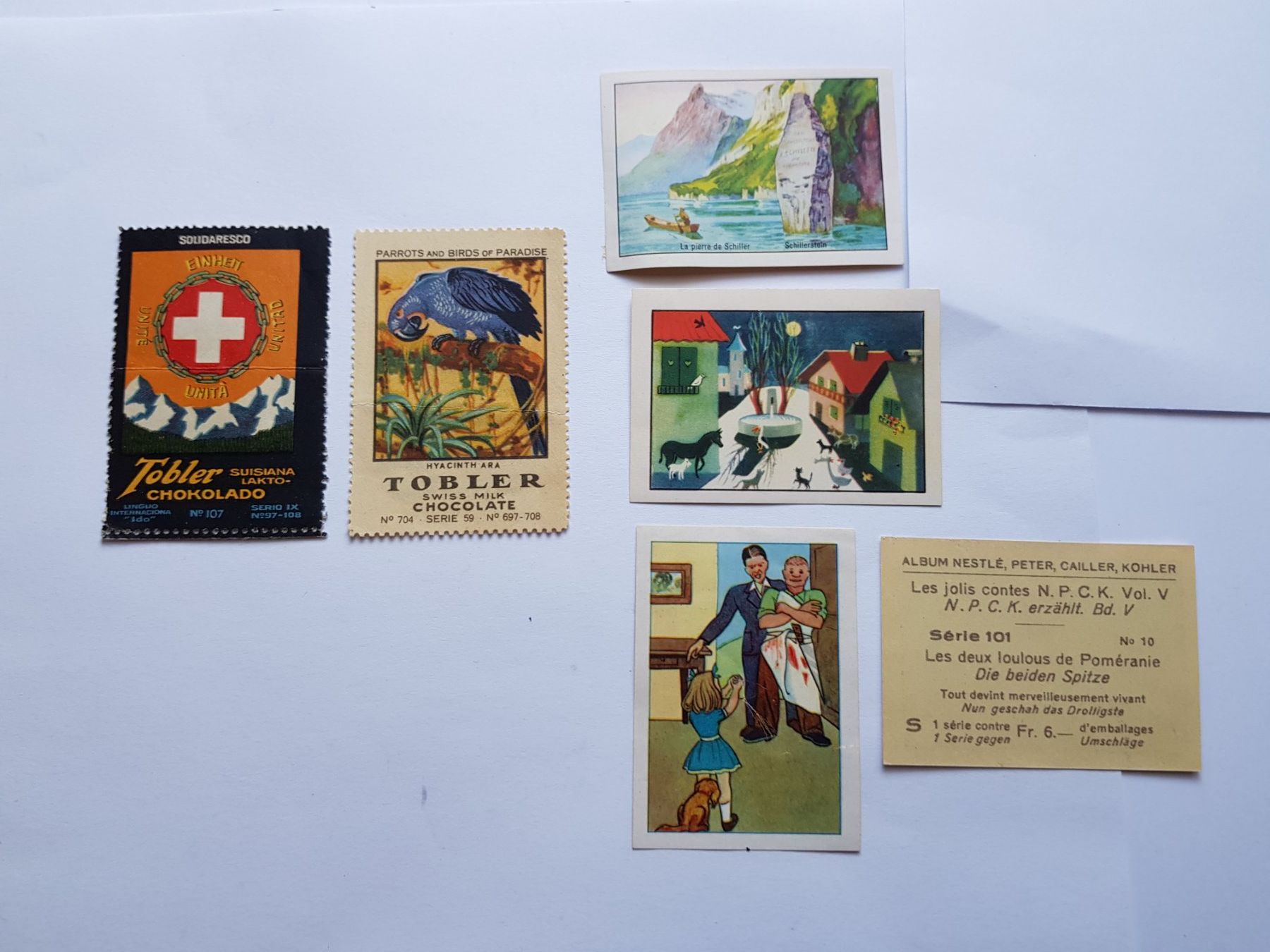 Vignette autostradali: Divers vignettes, Tobler chocolat et NPCK – Usato da Sonceboz-Sombeval venduto da Monika60