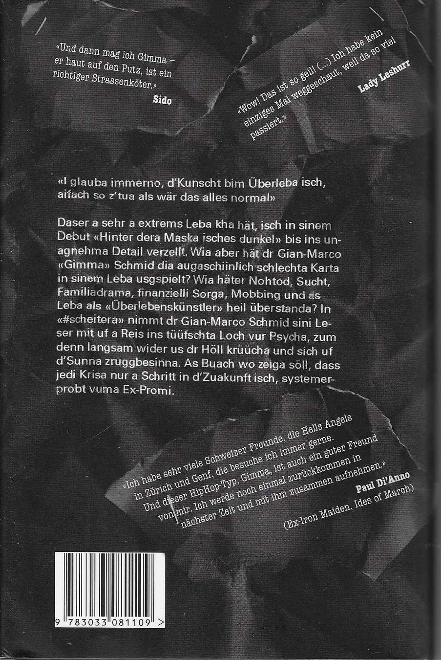 Libri: Gian-Marco Schmid "Gimma" Z' Buach vom Scheitera, 2. Auflage – Usato da Flims - Dorf venduto da Stagediver 1