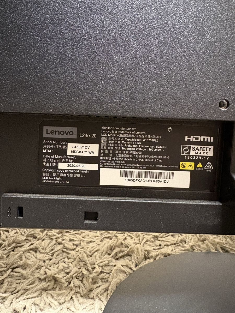 Monitor: Lenovo PC Bildschirm – Usato da Dulliken venduto da wma1 3