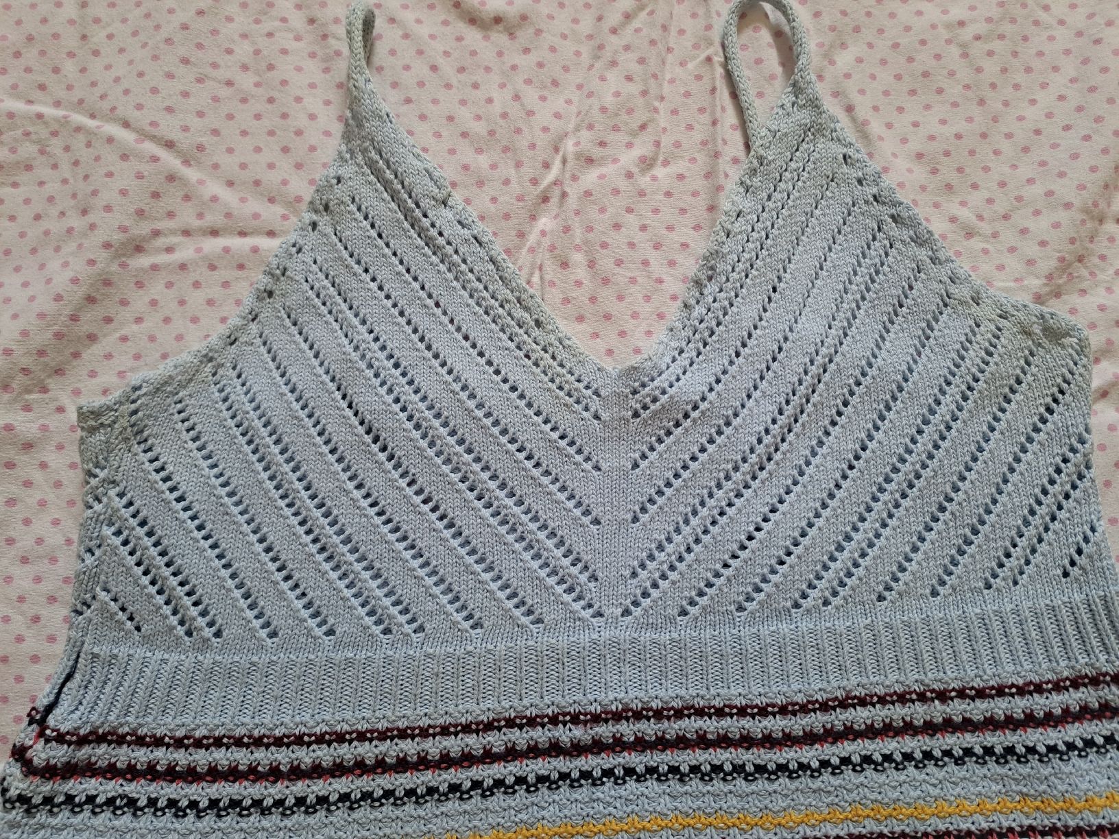 Top: Top Grösse S/M StrickTop Spaghettitop – Usato da Zürich venduto da dph_r9t2 5