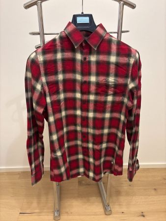 Rotes kariertes Flanellhemd C&A Gr. S