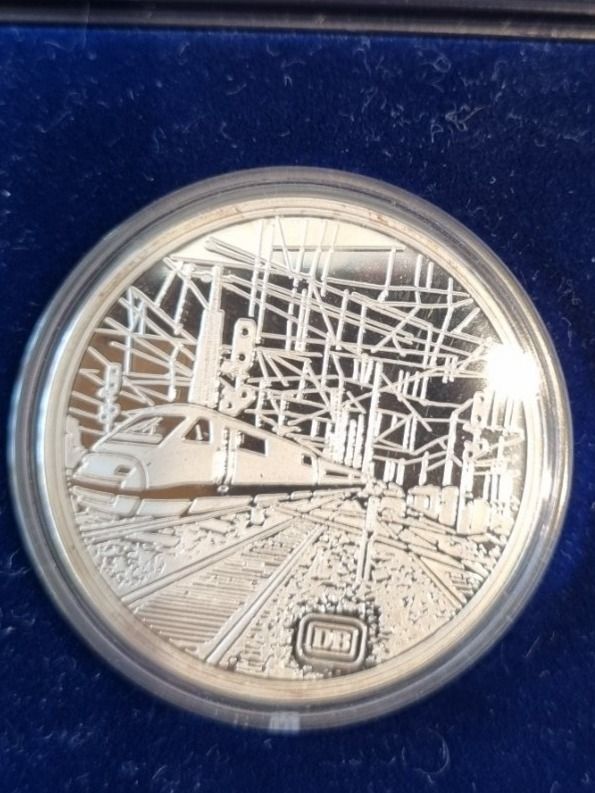 Medaillen: Medaille Silber 150 Jahre Deutsche Eisenbahn – Neu und originalverpackt aus Bure von chap981 1