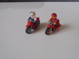 LEGO - 2 - FIGUREN - MIT - MOTORRÄDER