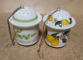 Teesieb + Tasse Set, Porzellan, Kaiser und Funny Design, Top
