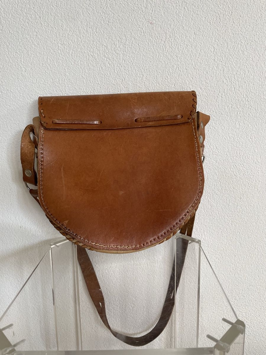 Sonstige Kleidung & Accessoires: Vintage Leather Bag, Embossed Boho Style, Great Find! – Gebraucht aus Richterswil von Prangins9 1
