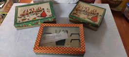 3 Puppengeschirr Sigg original Schachteln