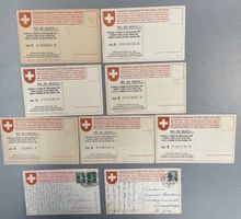Lot 9 Postkarten Schweiz. Nationalspende für u. Soldaten