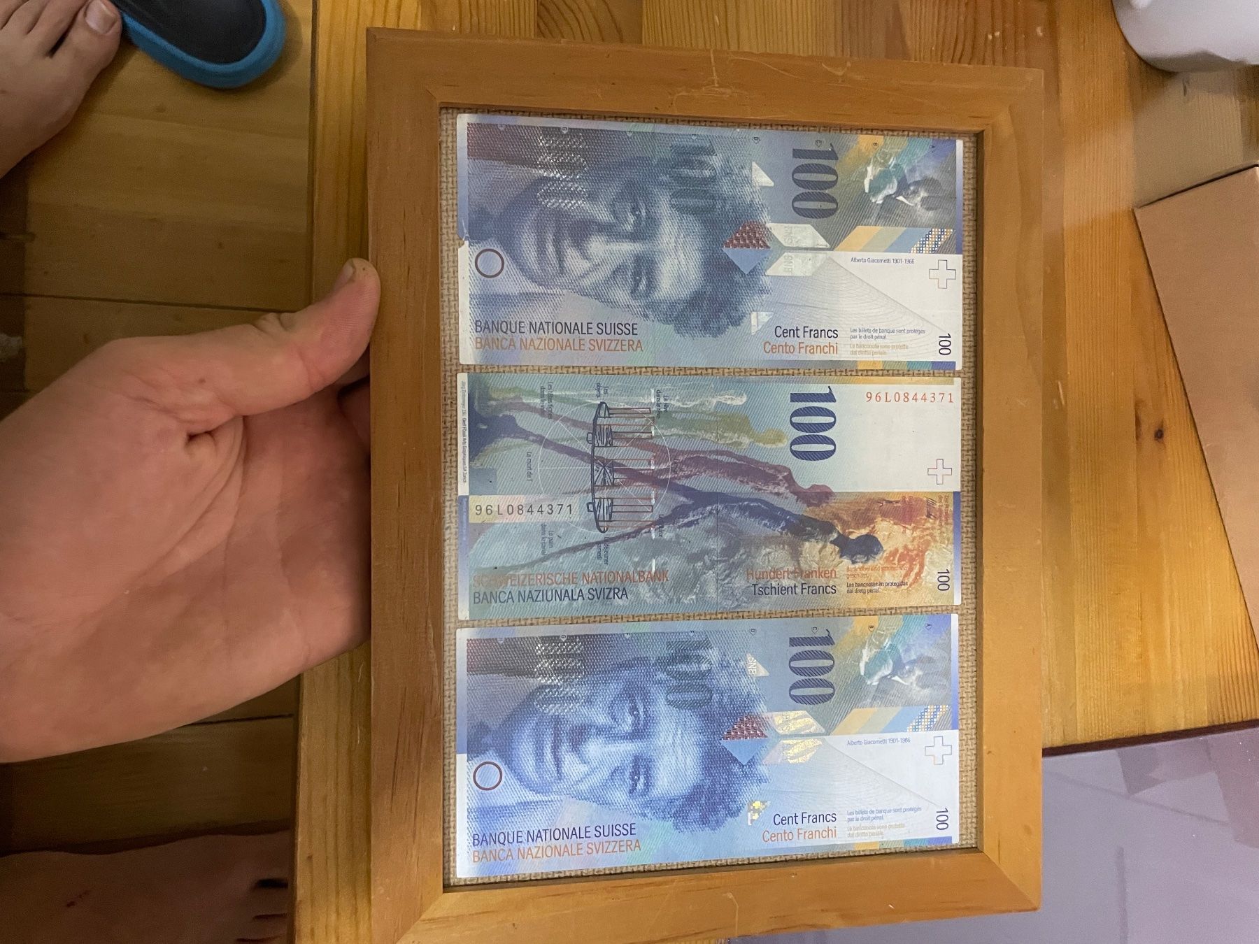 Banknoten: Echte 100te Alte Banknoten 3x – Gebraucht aus Seuzach von Wolf936 1