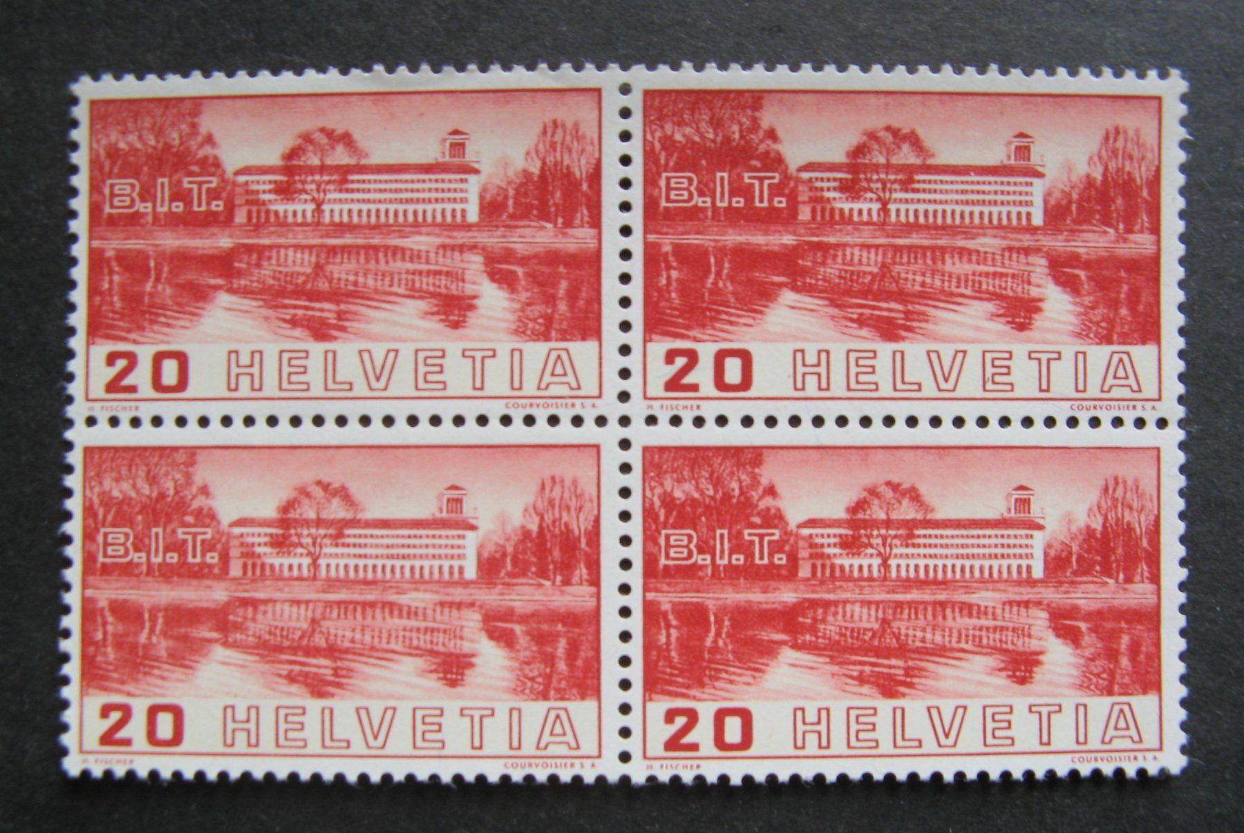 Alle Briefmarken: 1938 Völkerbund 20 Rappen Viererblock postfrisch – Neu (gemäss Beschreibung) aus Frauenfeld von Interessent1