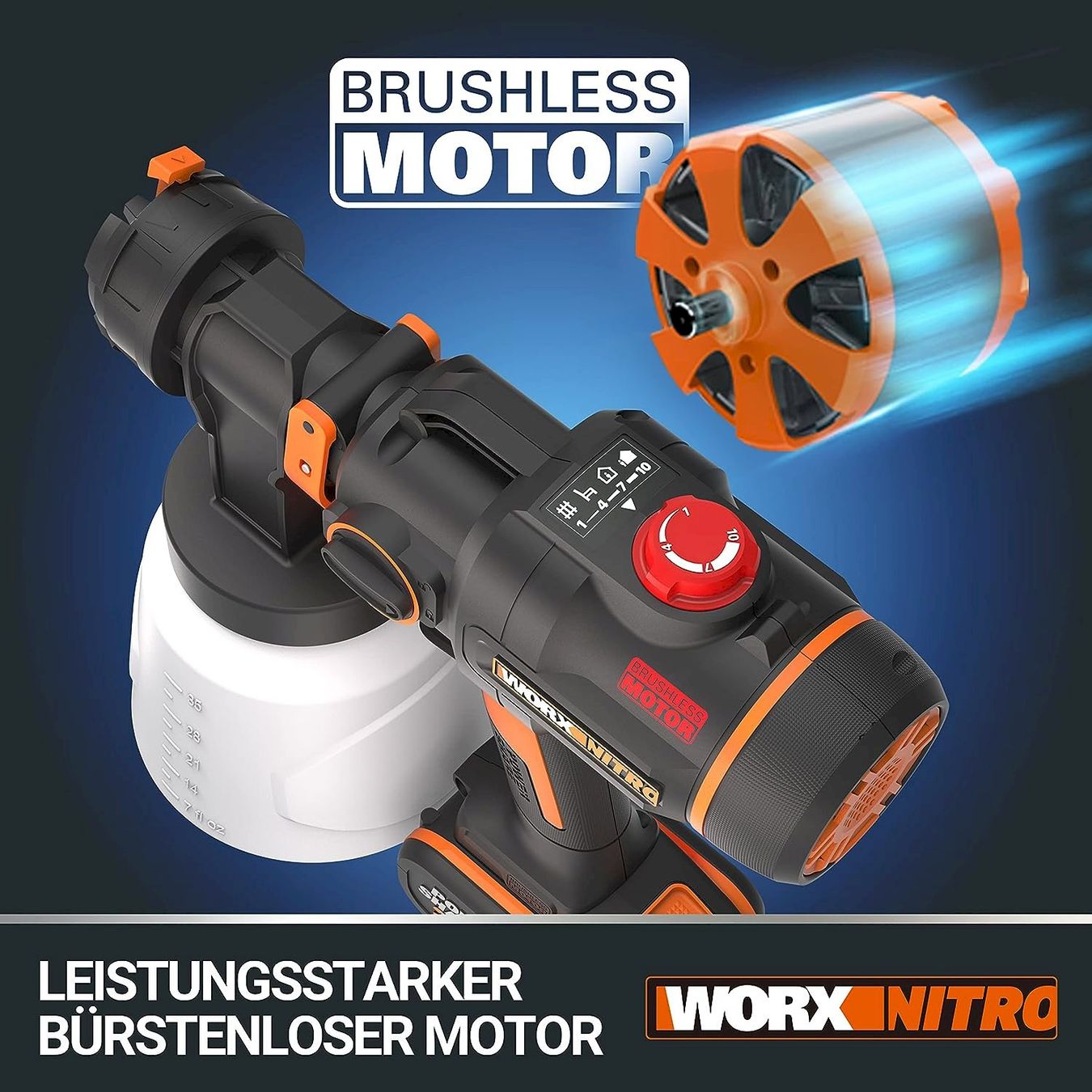 Medizinaltechnik: WORX WX020.9 Nitro Akku-Farbsprühsystem – Neu und originalverpackt aus Bottighofen von zaap 1