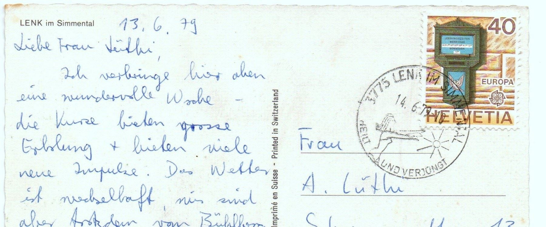 Cartes postales: 2 x AK LENK i.S. by night & Camping – D'occasion à Jona par philajona 2