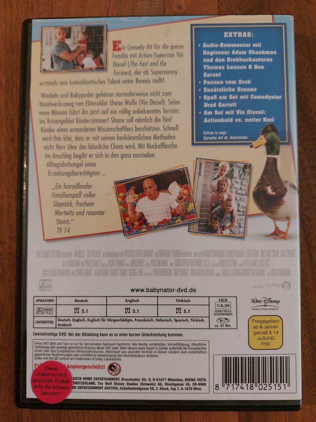 Tutti i DVDs: DVD - Der Babynator mit Vin Diesel – Usato da Rheinfelden venduto da FilmAuktion 1