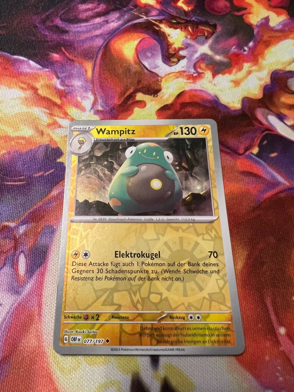 Pokémon Carte collezionabili: Wampitz (OBF 077) / Reverse Holo / Obsidianflammen – Nuovo (secondo la descrizione) da Bülach venduto da CherryBlu