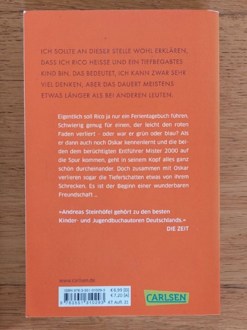 Libri: Rico, Oskar - 4 Bände -Steinhöfel – Usato da Schlierbach venduto da FeelHappy 2