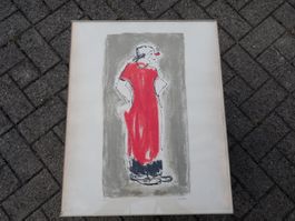 Nathalie Chabrier, colorierte Litho, nummeriert und signiert