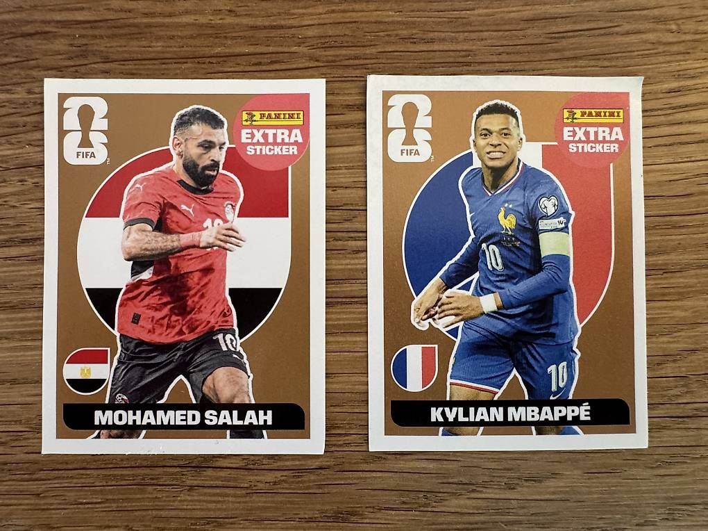 Carte collezionabili: Panini EXTRA Sticker Mbappe und Salah – Usato da Gümligen venduto da cap_8kkz