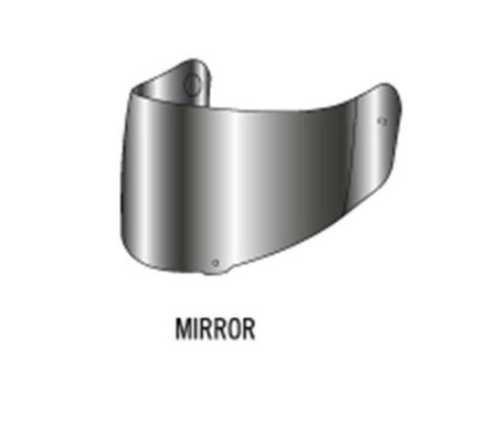 KTM Apex Helm Visier silver mirror