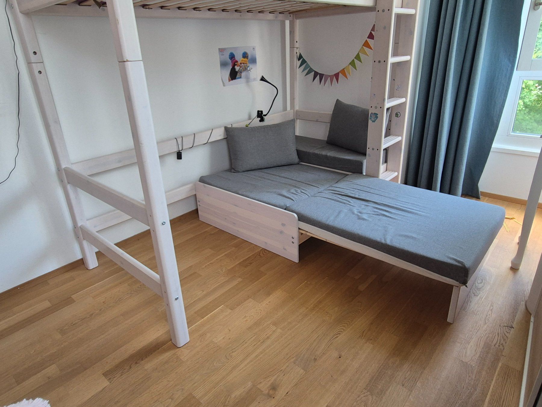 Flexa Letti: Flexa Mittelhoch-&Hochbett inkl. Bettsofa und Matratze – Usato da Zürich venduto da Benibas 1