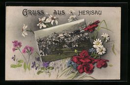 Passepartout-AK Herisau, Gesamtansicht, 