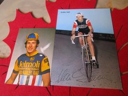 UELI SUTTER CH RENNVELOFAHRER 2X AUTOGRAMMKARTEN ANTIK