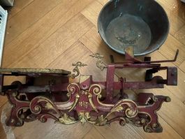 Sehr schöne alte Waage mit badischem Wappen