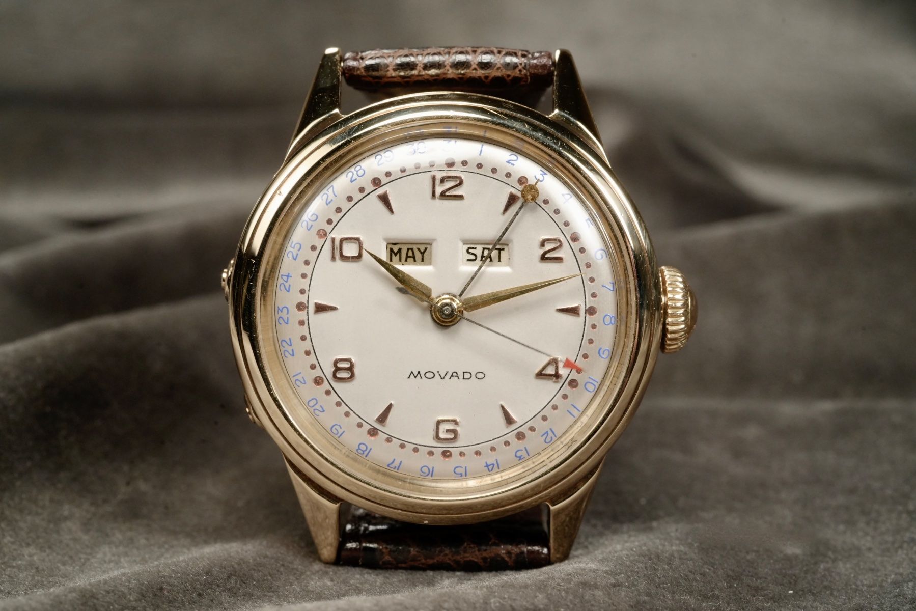 Movado Orologi: Movado - Calendomatic Triple Calendar 14Kt. Gold  Automatic – Usato da Morcote venduto da chronoservice 1