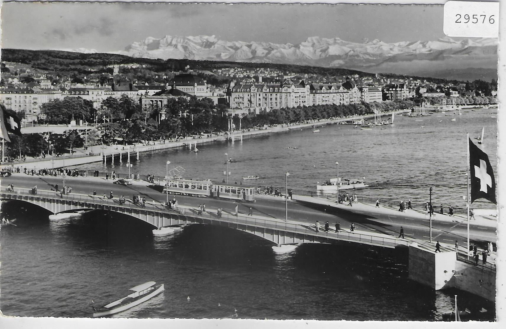 Cartoline postali: Zürich - Quaibrücke, Utoquai – Usato da Ettingen venduto da Kartenplanet