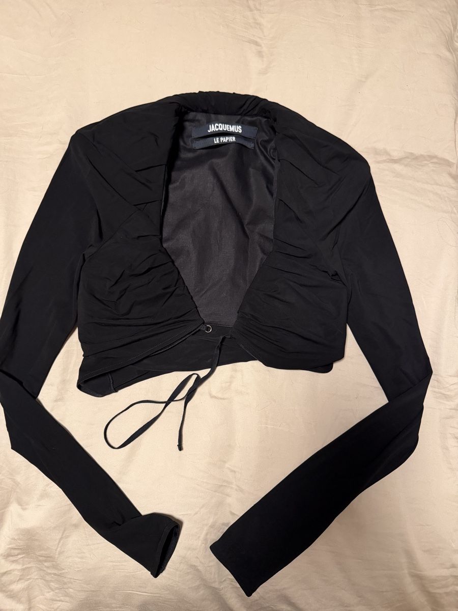 Jacquemus Top: Jacquemus Black Long Sleeve Top - Size 34 – Nuovo (secondo la descrizione) da Horgen venduto da Elizhadz 3