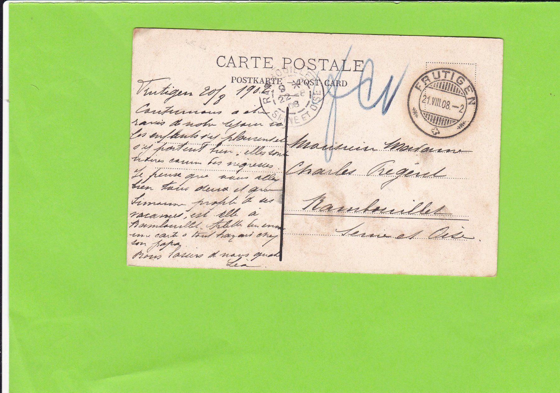 Cartoline postali: Frutigen-Die Tellenburg – Usato da St. Peterzell venduto da neckertal 1