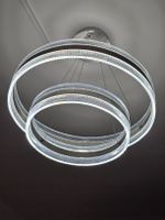LED Deckenleuchte zwei Ringe chrom Lucanda 