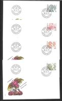 9 FDC 594 - 602 Serie Einzelmarken ET Bern 25.8.1977