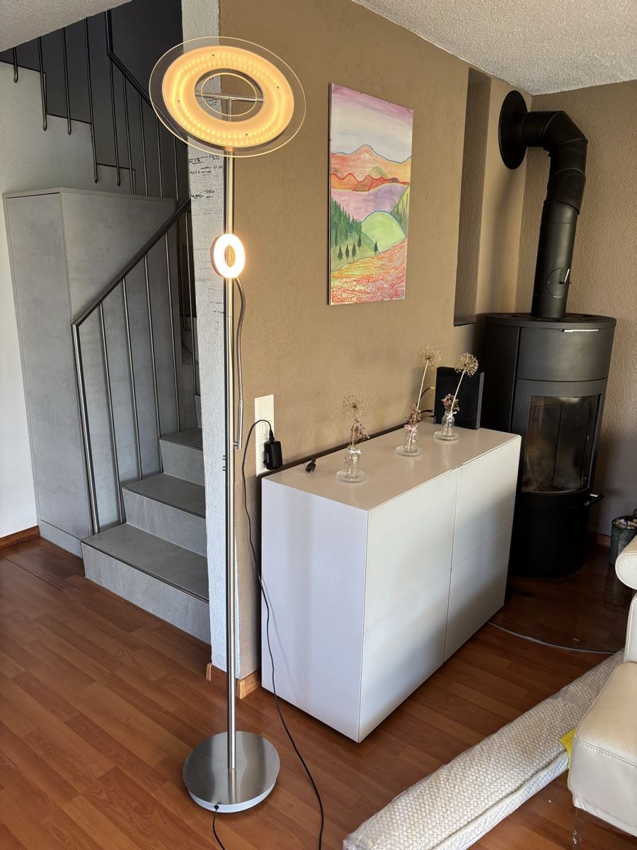 Eglo Lampade: Edle LED Stehleuchte EGLO Ring und Leseleuchte – Usato da Thierachern venduto da Coti 6