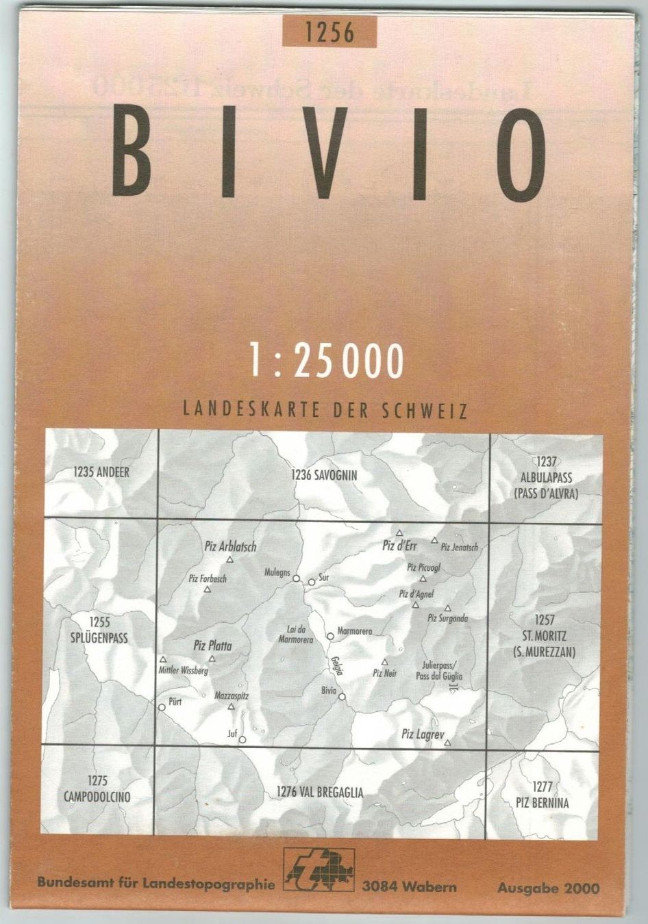 Landkarten & Atlanten: Landkarte Bivio 2000 – Gebraucht aus Zürich von tol_b7c7