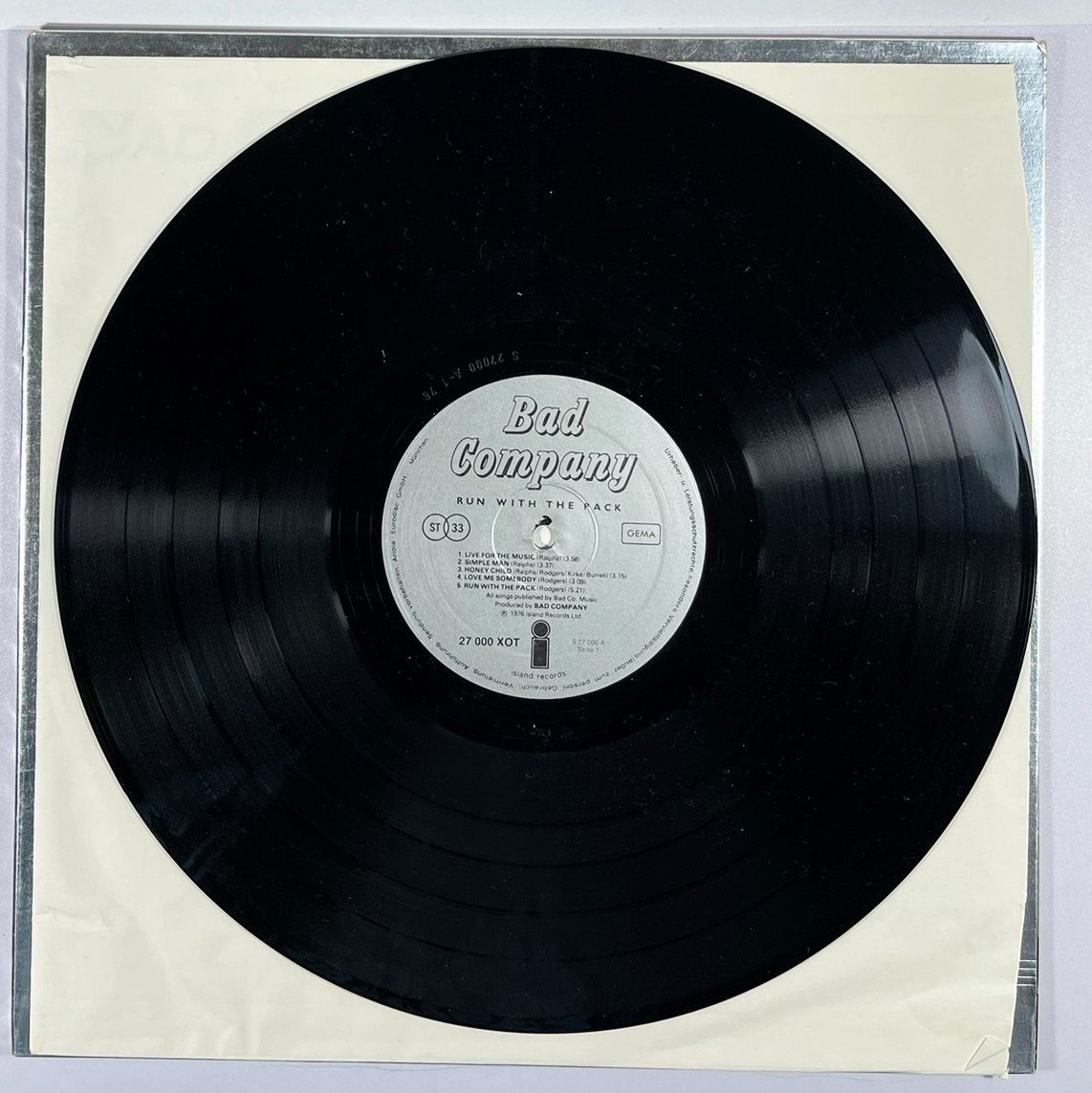 Dischi in vinile: LP: BAD COMPANY - Run With The Pack – Nuovo (secondo la descrizione) da Frenkendorf venduto da Yard-Sale-2000 4