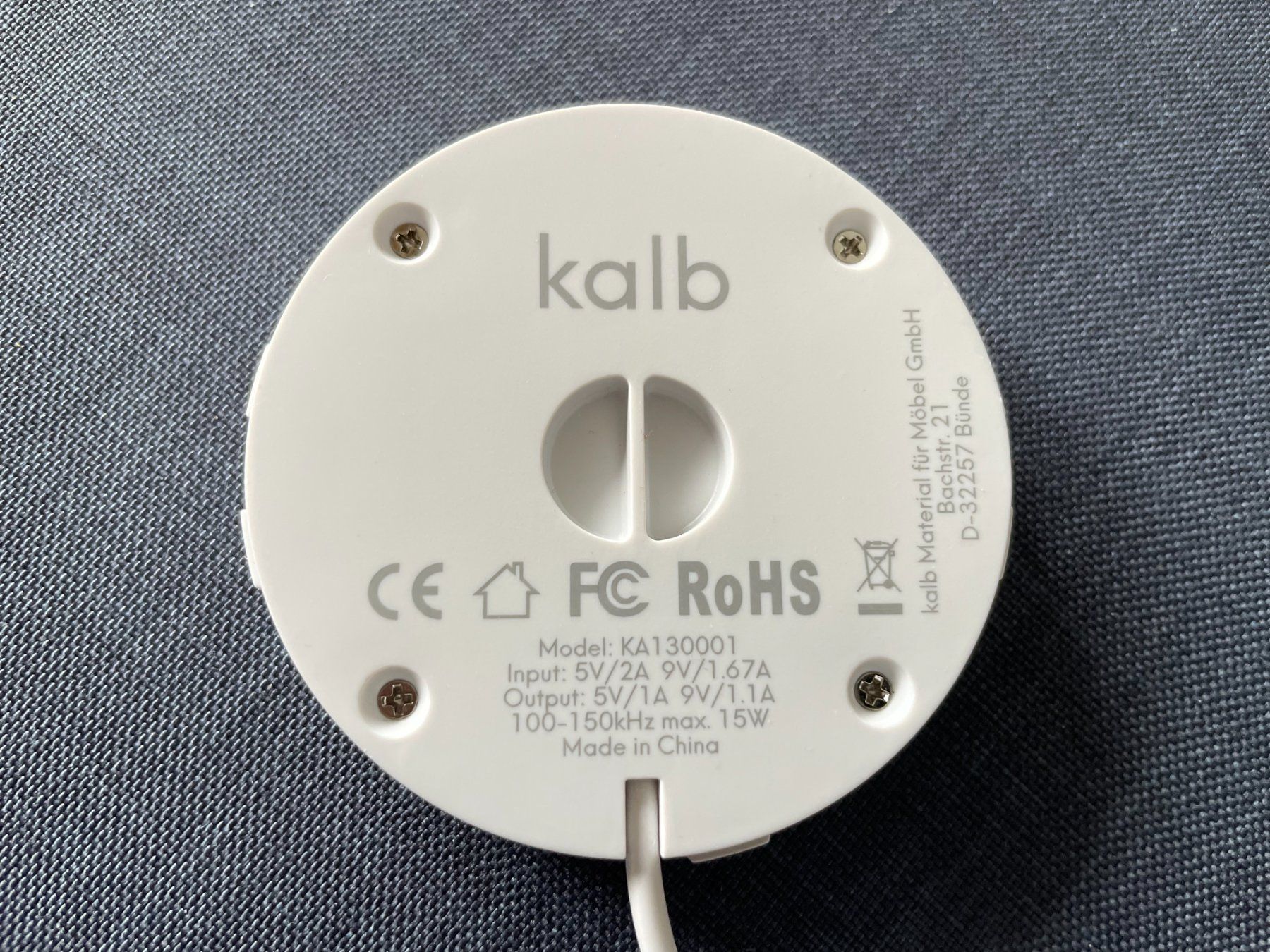 Caricabatterie: kalb | Qi Einbau Ladegerät Fast Charge Wireless – Nuovo (secondo la descrizione) da Embrach venduto da woeschchuchi