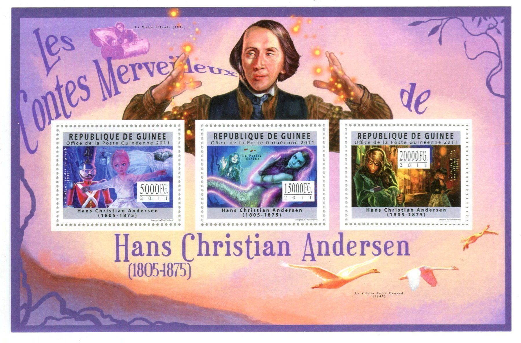 Tous les timbres: Block "Märchen von Andersen". Guinea. – Neuf avec emballage d'origine à Basel par Butsch5