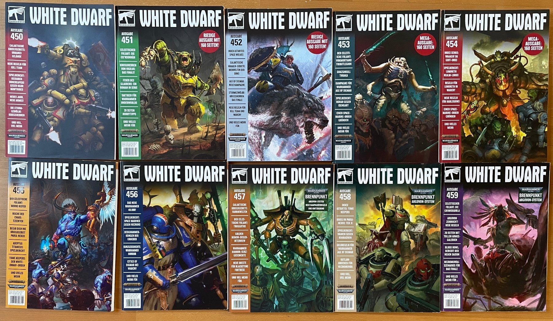 Riviste & Magazine: White Dwarf Magazin 450 - 459 – Usato da Biberstein venduto da germann.markus