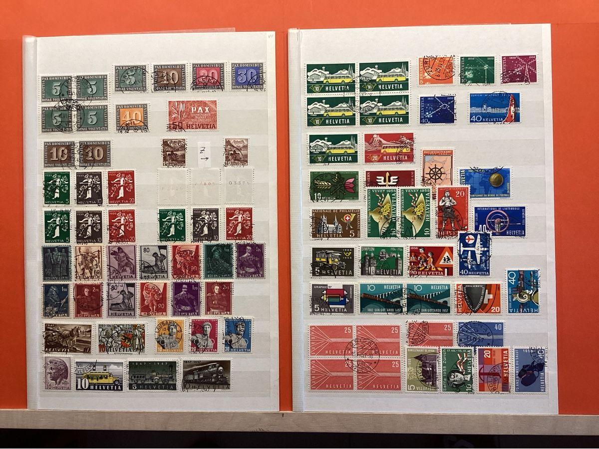 Alle Briefmarken: 🇨🇭Briefmarken ab PAX gestempelt – Gebraucht aus Thun von soernst