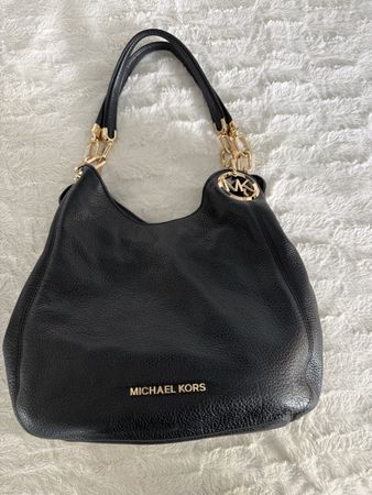 Michael Kors Tasche Schwarz Leder Top Zustand 