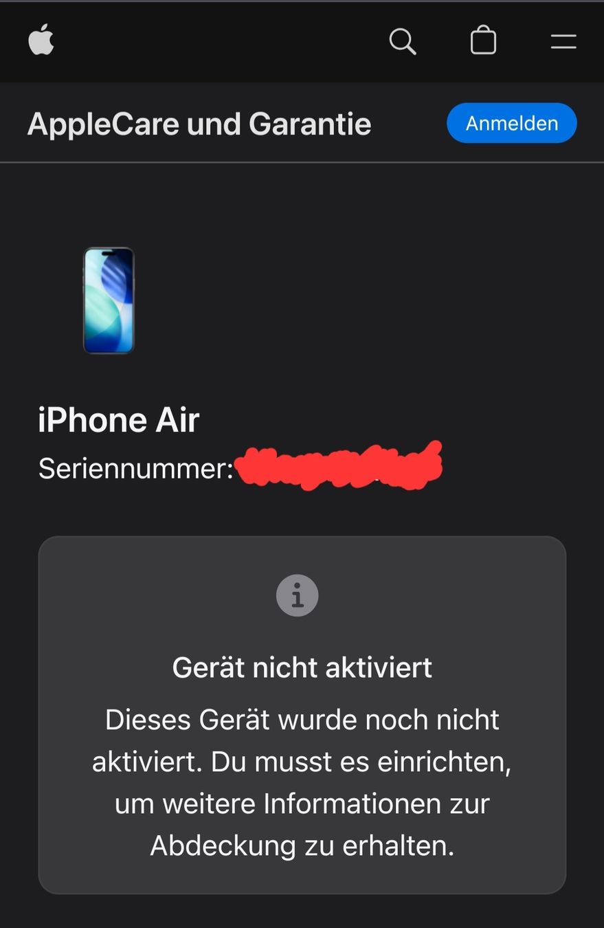 Apple Telefoni cellulari / Smartphones: Apple iPhone Air Cloud White 512GB – Nuovo e nell'imballaggio originale da Bern venduto da WhatAmI 2