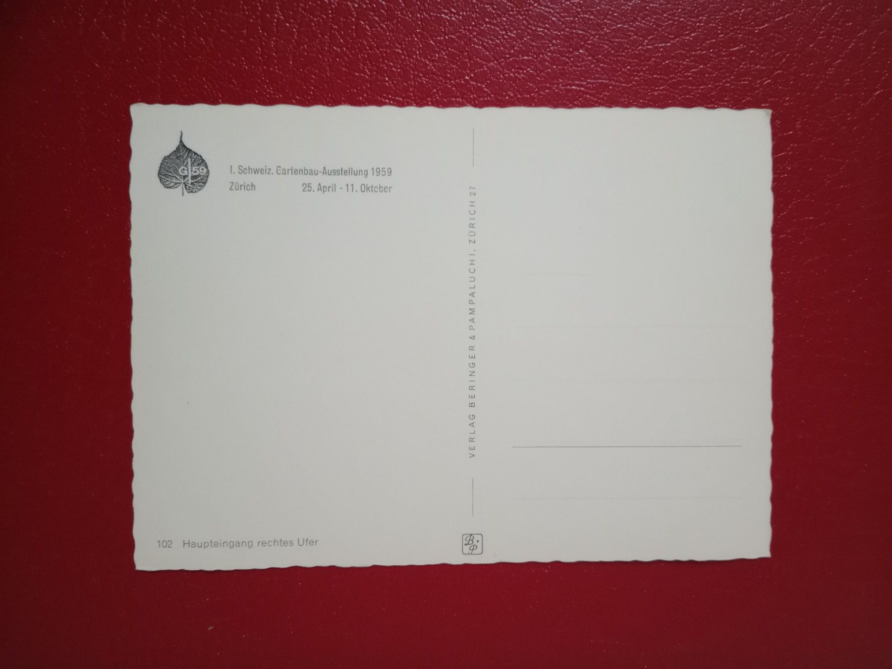 Cartoline postali: Zürich Saffa 1959 mit Gondelbahn – Usato da Küttigen venduto da Melisch1000 1
