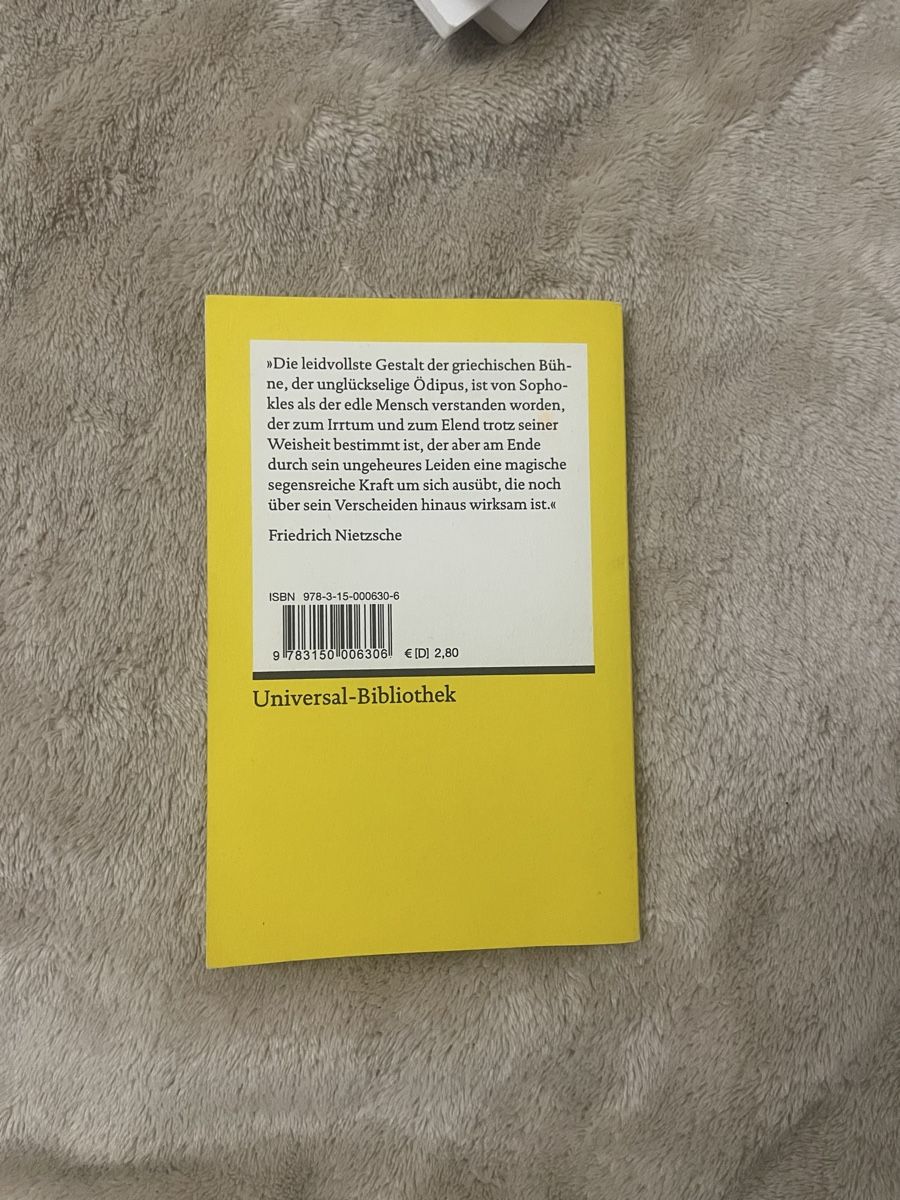 Libri: Sophokles: König Ödipus – Usato da Zürich venduto da estela22 2