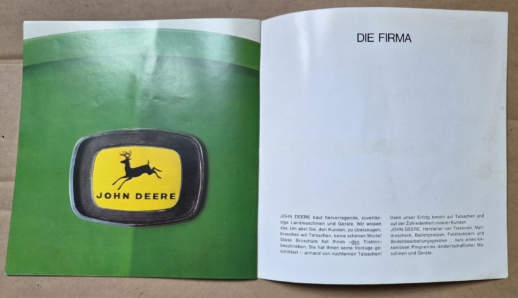 John Deere Traktoren: Prospekt John Deere 2120 Traktor – Gebraucht aus Melchnau von Fishel 3