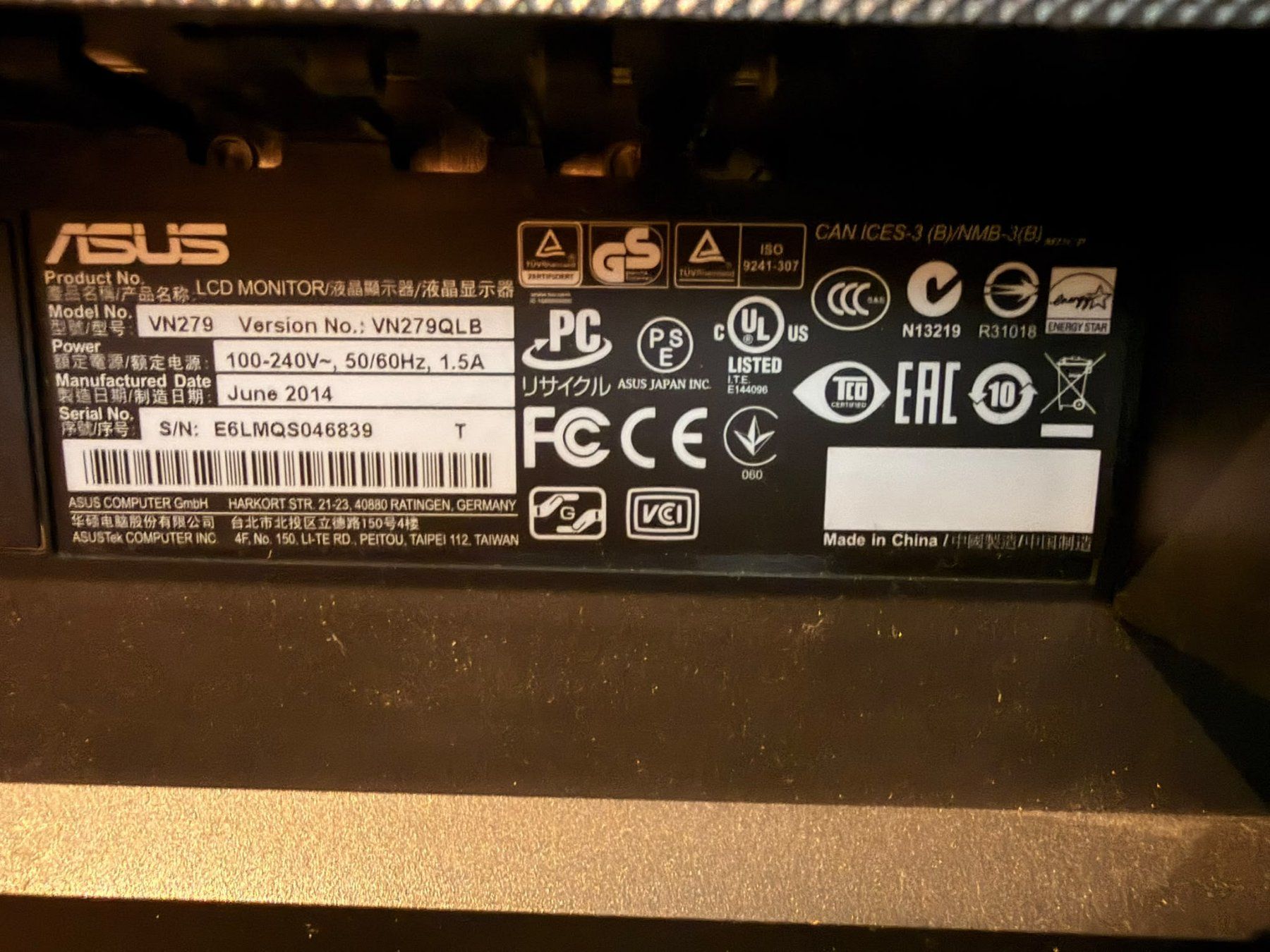 Asus Monitor: ASUS VN279 – Usato da Hornussen venduto da YviMue 3