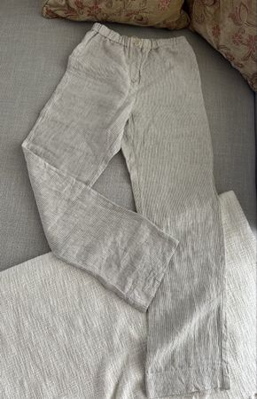 Hose, S, Leinen, gestreift, Morena Isabel 
