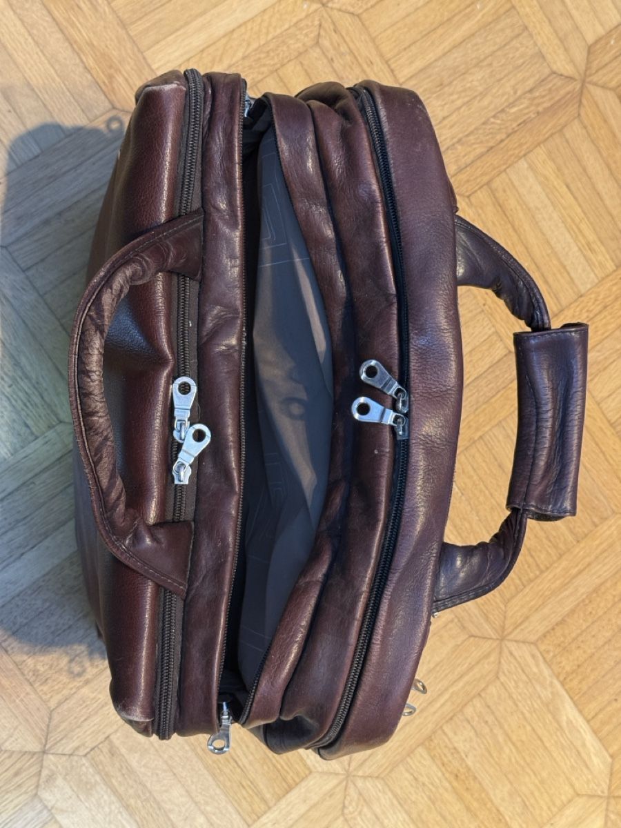 Borse: HAROLDS Ledertasche Rollkoffer braun, Vintage – Usato da Aarburg venduto da Spiderandman 5